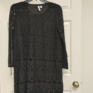 Black Lace Dress Size 2X